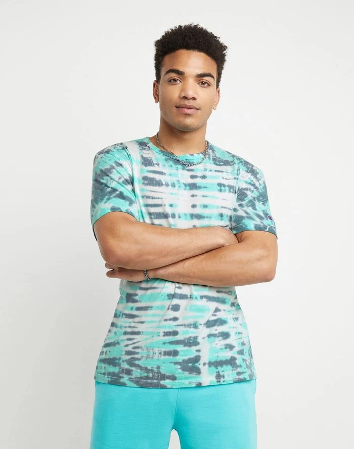 CHAMPION LIGHTWEIGHT TEE WAVE DYE