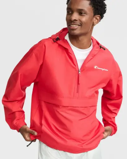 JACKET CHAMPION WATER + WIND RESISTANT RED