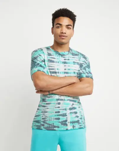 CHAMPION LIGHTWEIGHT TEE WAVE DYE