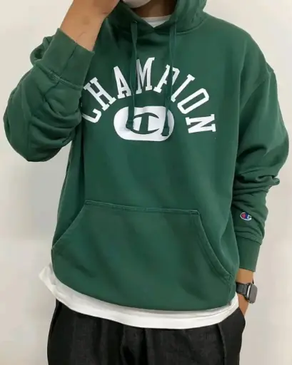 HOODIE CHAMPION GREEN SUN